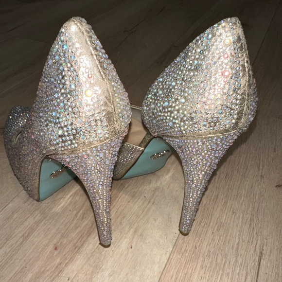 Pin on a glass slipper; Blue by Betsey Johnson - Picture 2 of 5